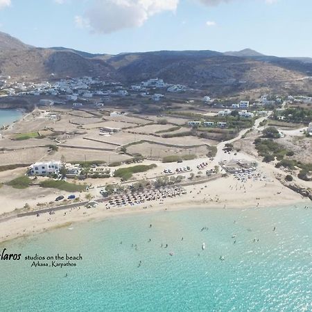Apartament Glaros Luxury Studio On The Beach Arkasa Zewnętrze zdjęcie