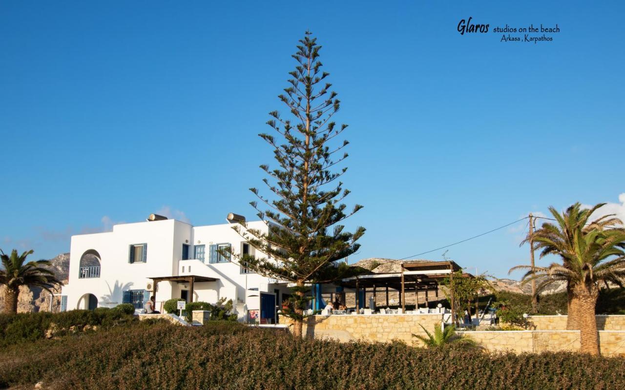 Apartament Glaros Luxury Studio On The Beach Arkasa Zewnętrze zdjęcie